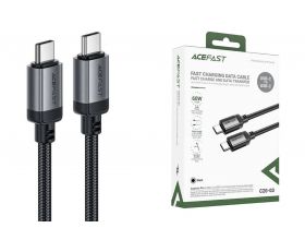 Кабель USB Type-C - Type-C ACEFAST C20-03 USB-C to USB-C aluminum alloy charging data cable (Черный)