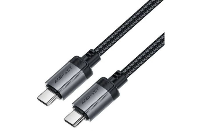 Кабель USB Type-C - Type-C ACEFAST C20-03 USB-C to USB-C aluminum alloy charging data cable (Черный)