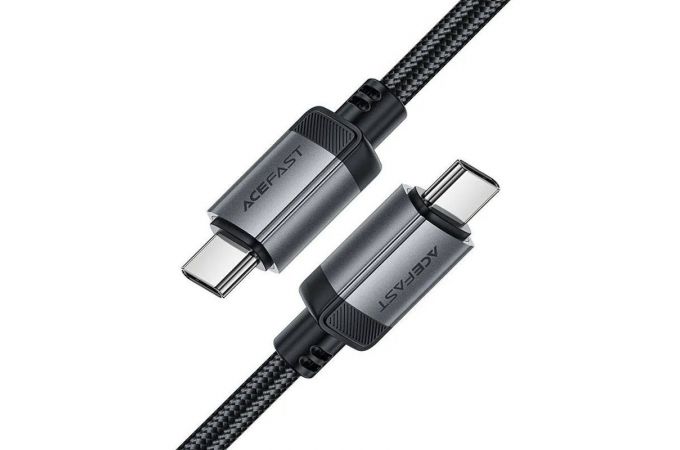 Кабель USB Type-C - Type-C ACEFAST C20-03 USB-C to USB-C aluminum alloy charging data cable (Черный)