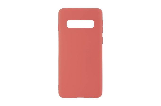 Чехол для Samsung S10  в блистере (персиковый)