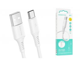 Кабель USB - USB Type-C BOROFONE BX47 (белый) 1м