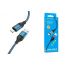 Кабель USB - Lightning BOROFONE BX56, 2,4A (синий) 1м (в оплетке)