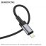 Кабель USB - Lightning BOROFONE BU30 (черный) 1,2м (с усиление сгиба)