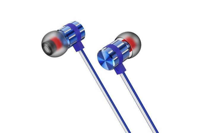 Наушники вакуумные проводные BOROFONE BM48 Acoustic universal earphones (синий)