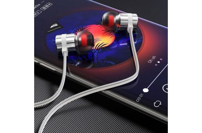 Наушники вакуумные проводные BOROFONE BM48 Acoustic universal earphones (серебристый)