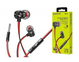 Наушники вакуумные проводные BOROFONE BM48 Acoustic universal earphones (черный)