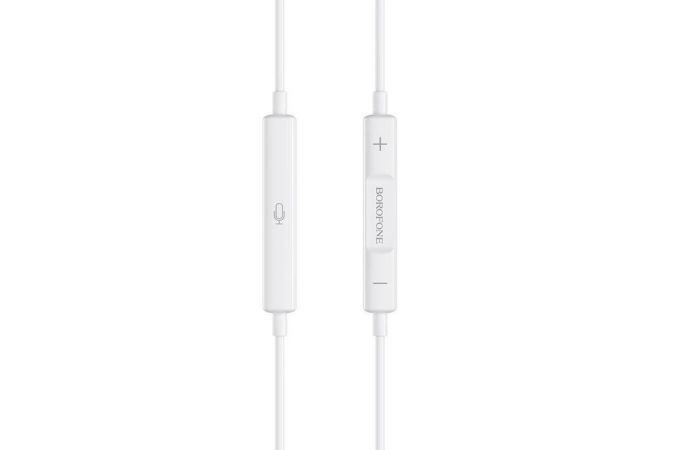 Наушники вакуумные проводные BOROFONE BM30 Max штекер Type-C (белый)