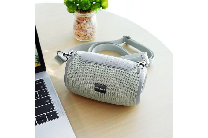 Портативная беспроводная колонка BOROFONE BR4 Horizon sport (серый)