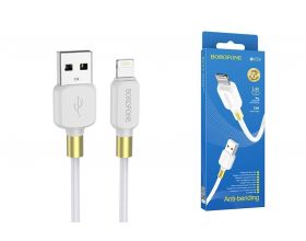 Кабель USB - Lightning BOROFONE BX59, 2,4A (белый) 1м
