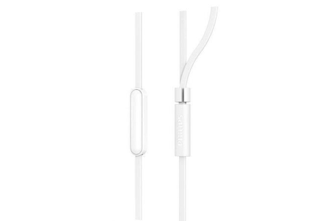 Наушники вакуумные проводные Philips TAE1105WT (белый)