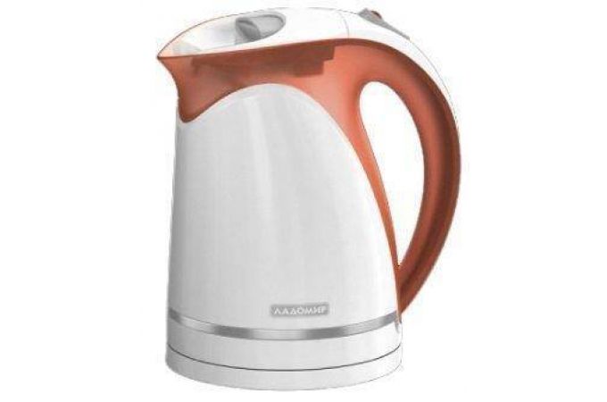 Чайник ЛАДОМИР 324 арт2 белый/оранжевый 1,7л, 2000Вт