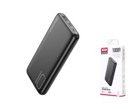 Универсальный дополнительный аккумулятор Power Bank XO PR182 Light Display 10000mAh Black