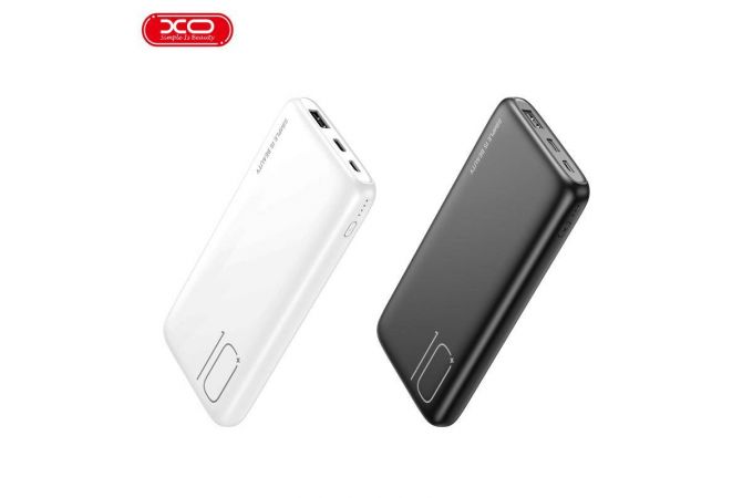 Универсальный дополнительный аккумулятор Power Bank XO PR182 Light Display 10000mAh Black