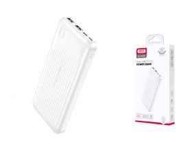 Универсальный дополнительный аккумулятор Power Bank XO PB301 Light Display 10000mAh White