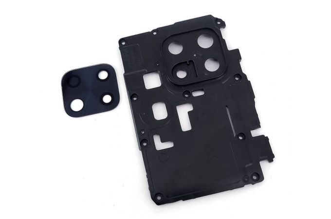 Стекло камеры для Xiaomi Redmi 10C (220333QNY) + рамка (черный)