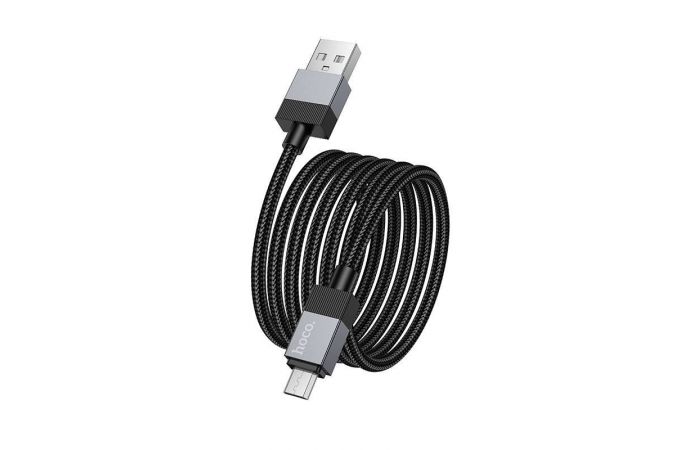Кабель USB - MicroUSB HOCO X110 (черный) 1м