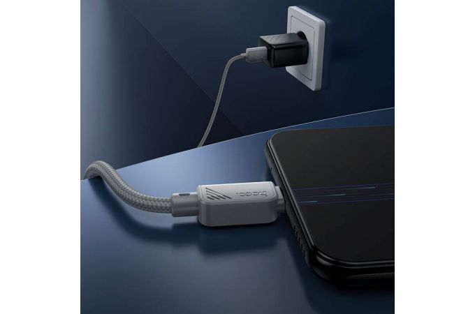 Кабель USB - MicroUSB HOCO X113 (черный) 1м