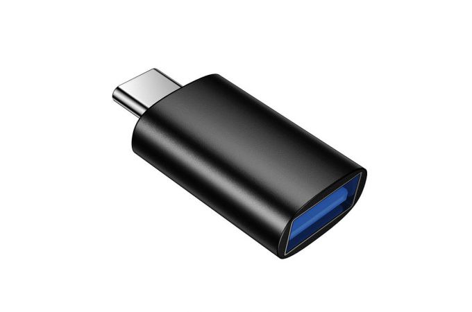Переходник OTG Borofone BV26C Type-C штекер на USB USB3.0 (черный)