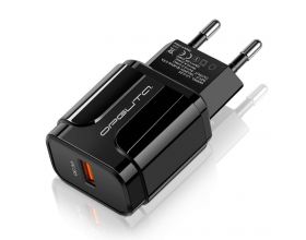 Сетевое зарядное устройство USB Орбита OT-APU28 QC3.0, 3000mA (черный)