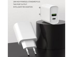 Сетевое зарядное устройство USB SENDEM OG03 PD+QC3.0, 3000mA (белый)