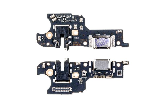 Шлейф для Realme C25/ C25S с разъемом зарядки + разъем гарнитуры (плата)