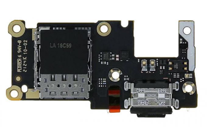 Шлейф для Xiaomi 11T/ 11T Pro с разъемом зарядки + Sim (плата) HQ