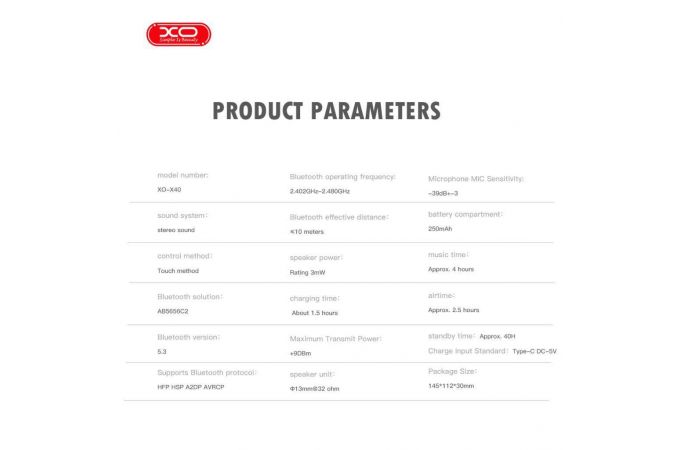 Наушники вакуумные беспроводные XO X40 Nuoke TWS Bluetooth Headset green