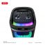 Активная напольная акустика XO F58 Shine Dual 6-inch Woofer RGB Bluetooth Speaker 40W  (with Remote Control + Wireless Mic*1) Black