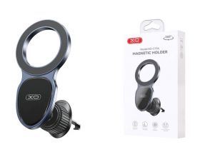 Держатель автомобильный для телефона XO C154 Round Drip Magnetic Air Vent Car Holder Black