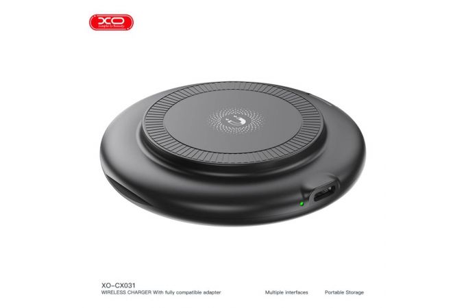 Беспроводное зарядное устройство XO CX031 Adapter Family Box + Magnetic 15W Black