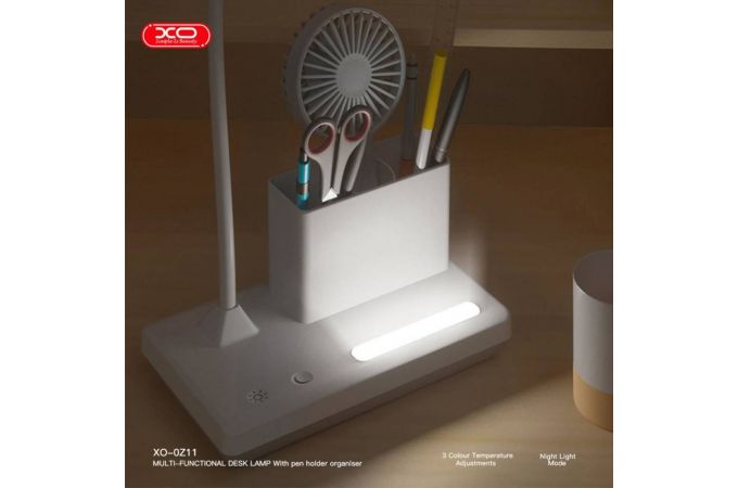 Светильник XO OZ11 3-Color Multi-Speed Pencil Table Lamp with Night Light 1200mAh white