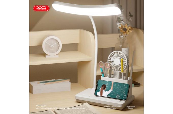 Светильник XO OZ11 3-Color Multi-Speed Pencil Table Lamp with Night Light 1200mAh white