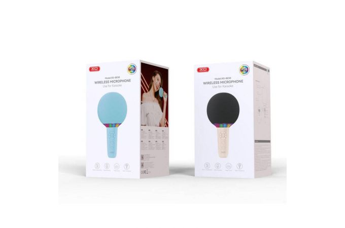 Караоке микрофон с колонкой XO BE50 Lollipop Bluetooth Microphone blue