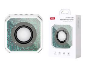 Портативная беспроводная колонка XO F60 Mech Transparent Color Lights Sound 3W white