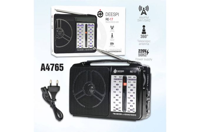 Радиоприемник deespi RE-17/607  AM/FM/SW