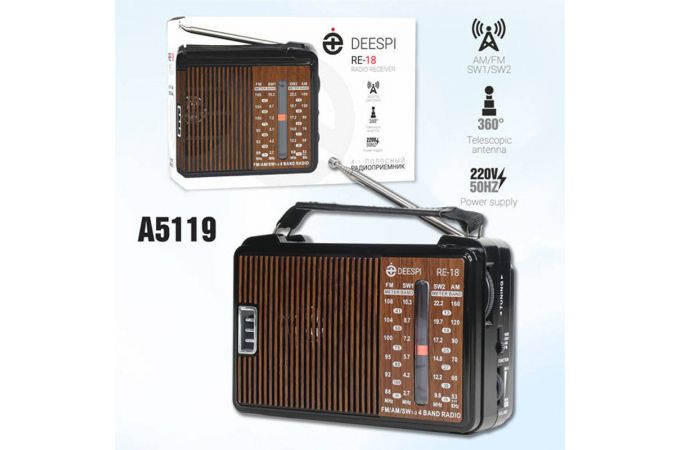 Радиоприемник deespi RE-18/608  AM/FM/SW