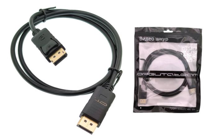 Кабель DisplayPort DP (M) --> DP (M) Орбита OT-AVW61 штекер DISPLAY PORT - штекер DISPLAY PORT 1м (v1.3)