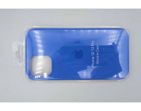 Чехол для iPhone 12 (6.1) Silicone Case Soft Touch (синий деним) (УЦЕНКА! МЯТАЯ УПАКОВКА)