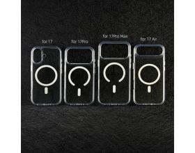 Чехол для iPhone 17 Pro Max (6,9) с силиконовым бампером MagSafe (прозрачный)