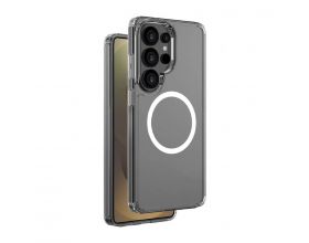 Чехол для Samsung S26 Ultra пластиковый Clear Case MagSafe (прозрачный) в упаковке