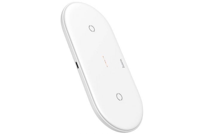 Беспроводное зарядное устройство 2 в 1 HOCO CW23 (белый)