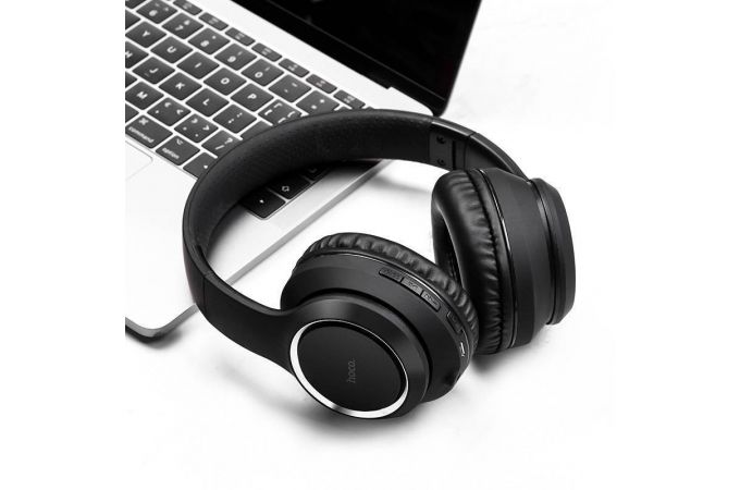Наушники мониторные беспроводные HOCO W28 Journey wireless headphones Bluetooth (черный)