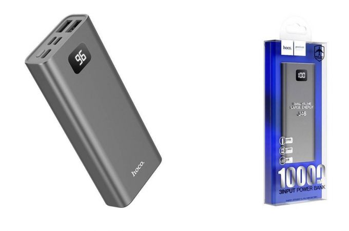 Универсальный дополнительный аккумулятор Power Bank HOCO J46 (10000 mAh) (серый)