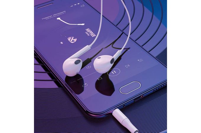 Наушники вакуумные проводные BOROFONE BM54 Maya Universal earphones (белый)