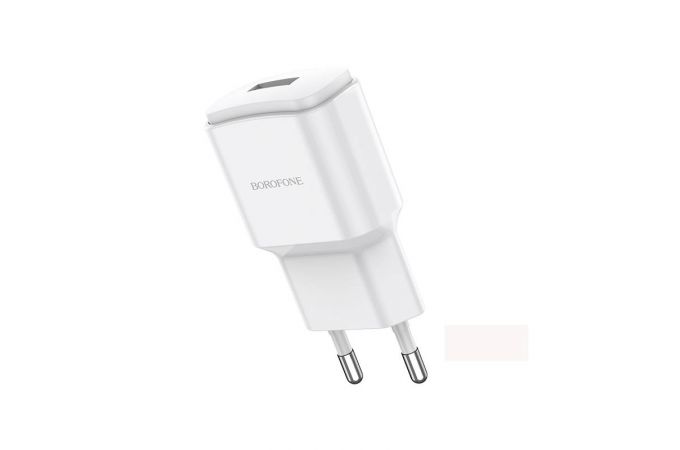 Сетевое зарядное устройство USB BOROFONE BA48A Orion single port 2100mAh (белый)