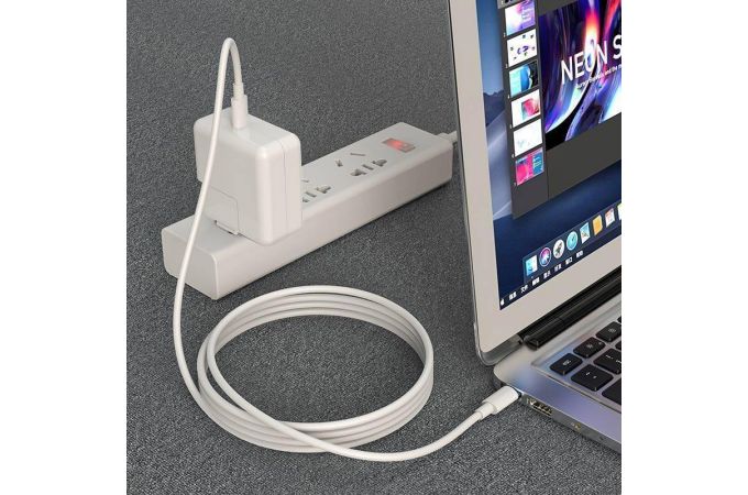 Кабель USB Type-C - USB Type-C BOROFONE BX44, 5A/20V, PD100W (белый) 1м