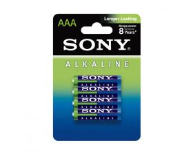 Батарейка алкалиновая SONY LR03 BL4/ААА упаковка блистер цена за 4 шт