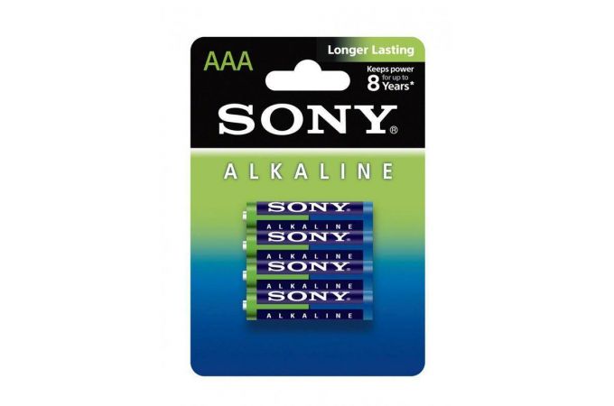 Батарейка алкалиновая SONY LR03 BL4/ААА упаковка блистер цена за 4 шт