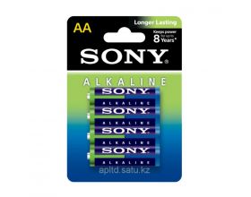 Батарейка алкалиновая SONY LR06 BL4/АА упаковка блистер цена за 4 шт