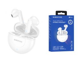 Наушники вакуумные беспроводные BOROFONE BE54 Rejoice wireless BT headset Bluetooth (белый)